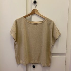 NWOT Madewell boxy crop tee